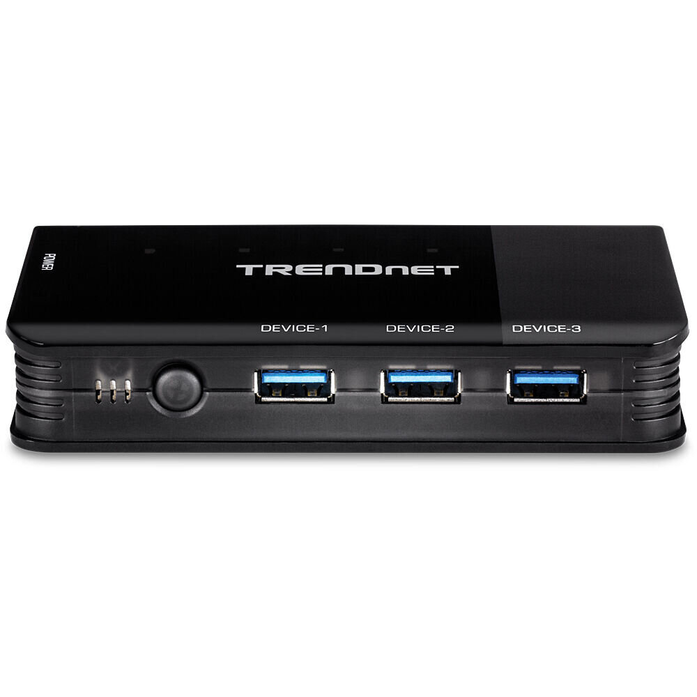 Slēdzis Trendnet TK-U404 USB Melns cena un informācija | Komutatori (Switch) | 220.lv