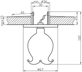 Piekaramā lampa Candellux Sk-38 цена и информация | Люстры | 220.lv