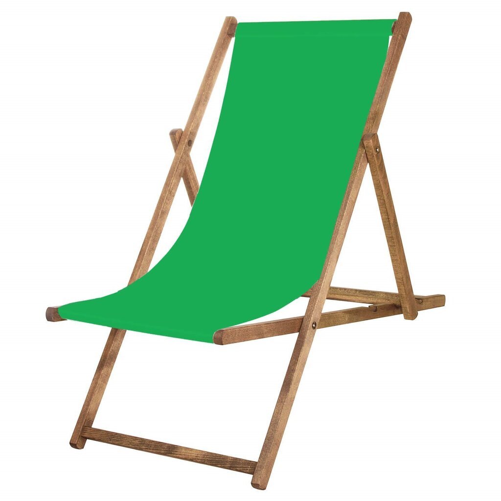 Saliekams zvilnis Springos, zaļš cena un informācija | Sauļošanās krēsli | 220.lv