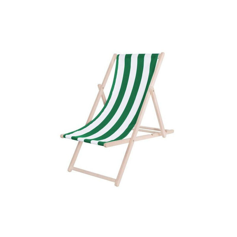 Saliekams zvilnis Springos, zaļš/balts cena un informācija | Sauļošanās krēsli | 220.lv