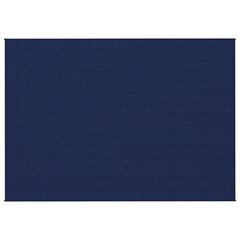 vidaXL smaguma sega, zila, 155x220 cm, 11 kg, audums cena un informācija | Segas | 220.lv