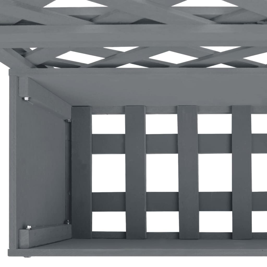 vidaXL vīteņaugu režģis ar puķu kasti, 2 gab., 65x33x135 cm, WPC цена и информация | Podi stādiem un pārstādīšanai | 220.lv