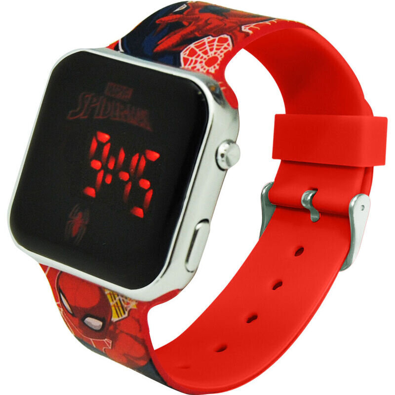 Spiderman digitālais LED pulkstenis cena un informācija | Bērnu aksesuāri | 220.lv
