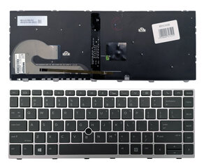 Клавиатура HP: EliteBook 840 G5 846 G5 745 G5 (серебро, с подсветкой) цена и информация | Аксессуары для компонентов | 220.lv