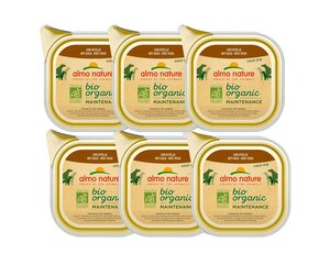 Almo Nature Bio Organic, suņiem, pastēte ar teļu, 6x100g cena un informācija | Konservi suņiem | 220.lv