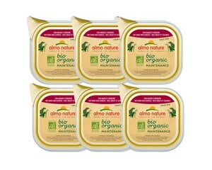 Консерва Almo Nature Bio Organic, для собак, паштет с говядиной и овощами, 6x100 г цена и информация | Консервы для собак | 220.lv