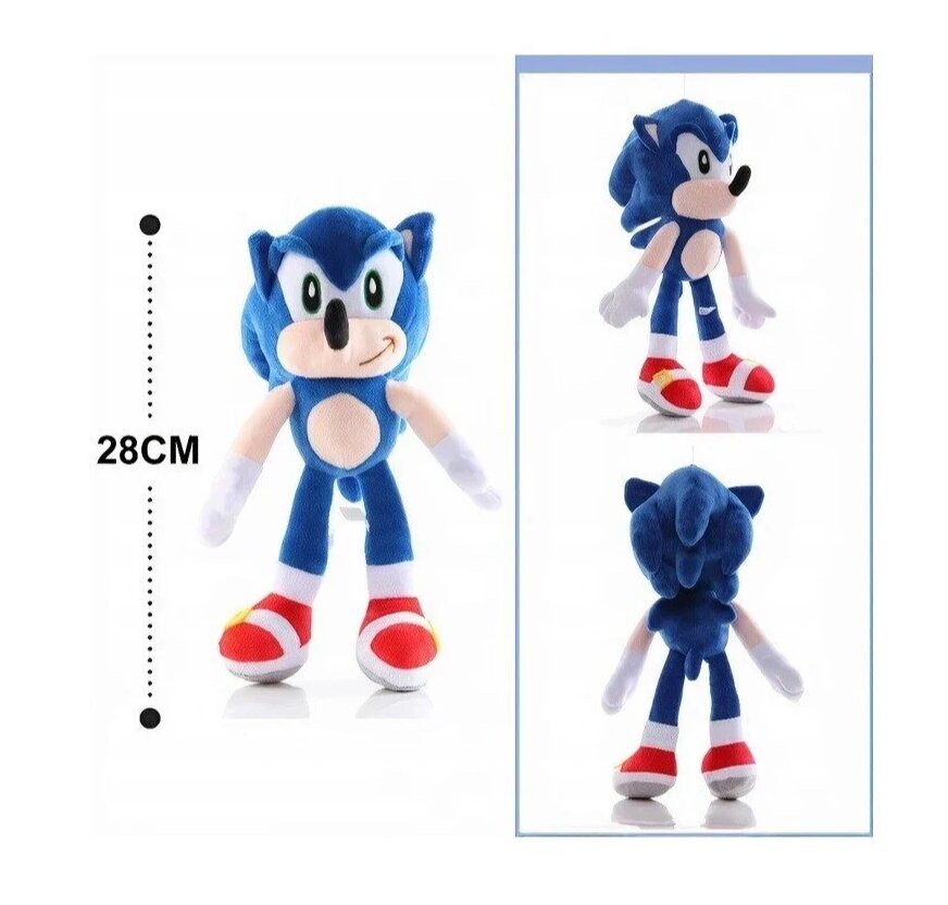 Mīksta plīša rotaļlieta Sonic the Hedgehog, 30 cm cena un informācija | Mīkstās (plīša) rotaļlietas | 220.lv