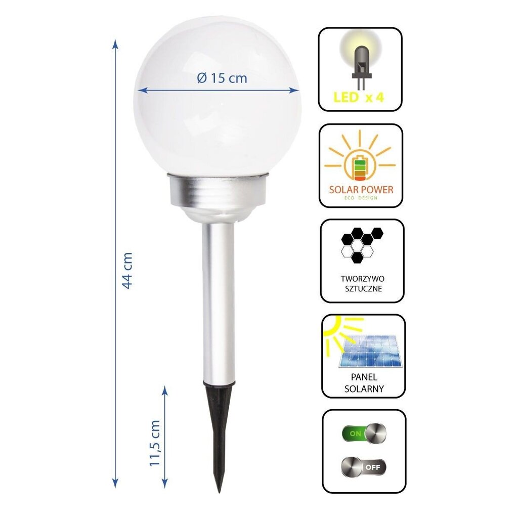 Saules lampu komplekts, 9 gab цена и информация | Āra apgaismojums | 220.lv