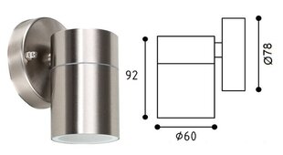 Wall-002 lampa (GU10) - cena un informācija | Āra apgaismojums | 220.lv