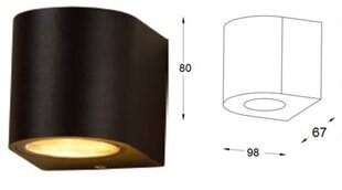 Wall-014 lampa (GU10) - cena un informācija | Āra apgaismojums | 220.lv