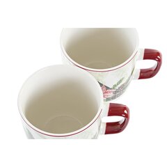 Кружка Mug DKD Home Decor Птица Фарфор Красный Силикон (400 ml) (2 штук) цена и информация | Стаканы, фужеры, кувшины | 220.lv