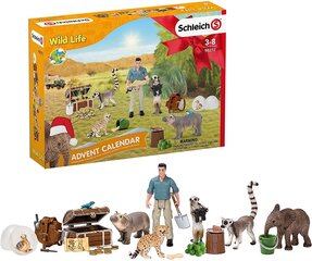 Schleich Advent Calendar 2021 Wild Life 98272 цена и информация | Развивающие игрушки | 220.lv