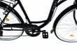 Sieviešu velosipēds Davi Emma, 7 ātrumu Shimano ātruma pārslēdzējs, 160-185 cm augumam, 28" alumīnija rati, klūgas grozs, Melns cena un informācija | Velosipēdi | 220.lv