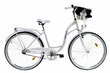 Sieviešu velosipēds Davi Lila, 160-185 cm augumam, 28" alumīnija rati, klūgas grozs, Balts cena un informācija | Velosipēdi | 220.lv
