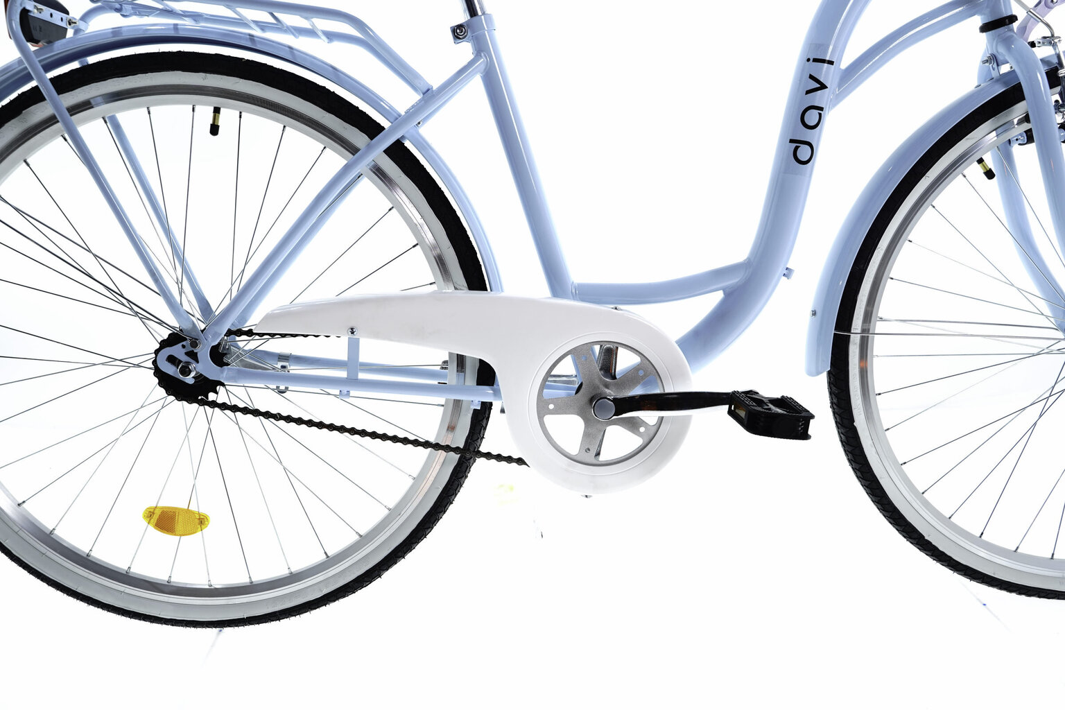 Sieviešu velosipēds Davi Lila, 160-185 cm augumam, 28" alumīnija rati, klūgas grozs, Zils cena un informācija | Velosipēdi | 220.lv