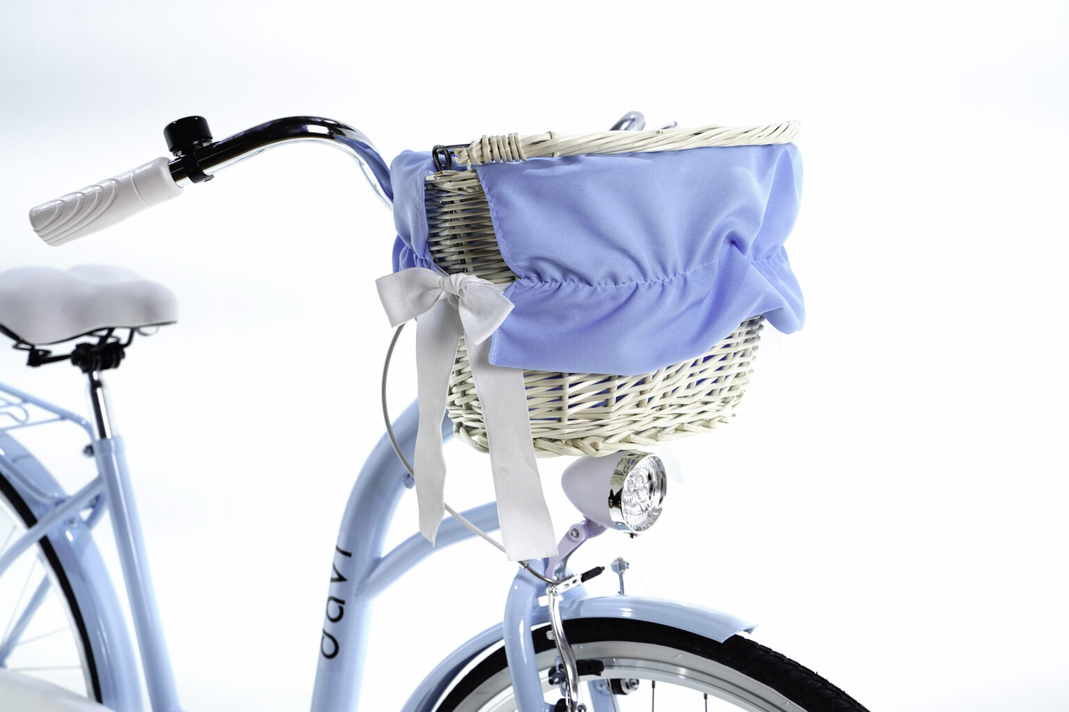 Sieviešu velosipēds Davi Lila, 160-185 cm augumam, 28" alumīnija rati, klūgas grozs, Zils cena un informācija | Velosipēdi | 220.lv