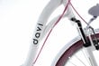 Sieviešu velosipēds Davi Maria, alumīnija rāmis, ar amortizatoru, 7 ātrumu Shimano ātruma pārslēdzējs, 160-185 cm augumam, 28" alumīnija rati, klūgas grozs, Balts/rozā cena un informācija | Velosipēdi | 220.lv