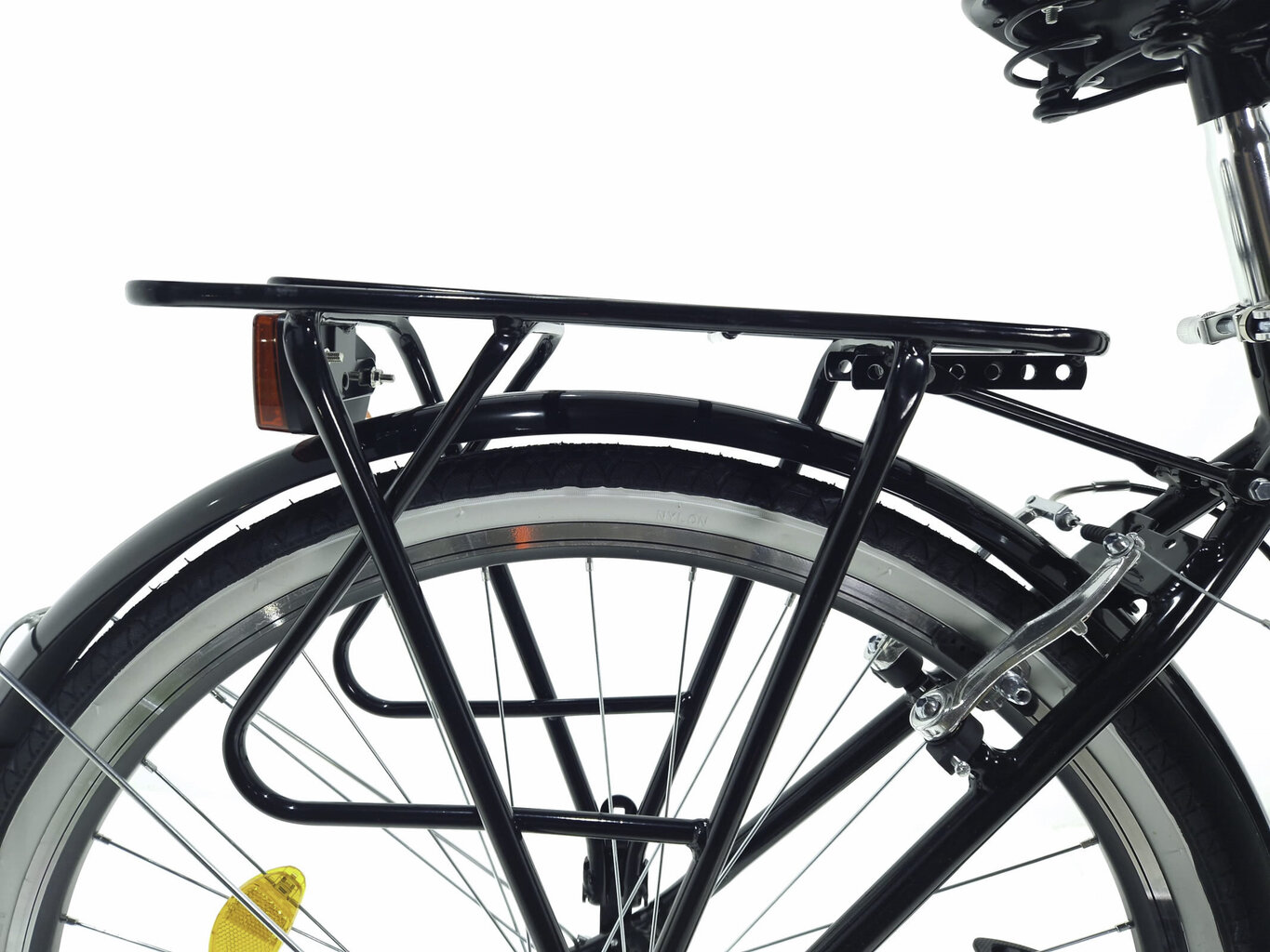 Sieviešu velosipēds Davi Maria, alumīnija rāmis, ar amortizatoru, 7 ātrumu Shimano ātruma pārslēdzējs, 160-185 cm augumam, 28" alumīnija rati, klūgas grozs, Melns cena un informācija | Velosipēdi | 220.lv