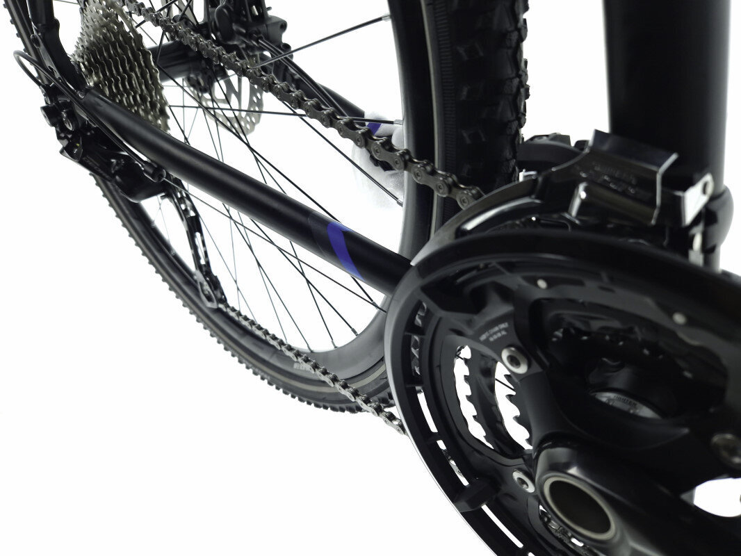 Vīriešu velosipēds Kands Avangarde, 182-200 cm augumam, alumīnija rāmis, ar amortizatoru, 27 ātrumu Shimano ātruma pārslēdzējs, 28" alumīnija rati, Melns cena un informācija | Velosipēdi | 220.lv