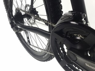 Vīriešu velosipēds Kands Comp-er, 182-200 cm augumam, alumīnija rāmis, ar amortizatoru, 24 ātrumu Shimano ātruma pārslēdzējs, 29" alumīnija rati, Melns cena un informācija | Velosipēdi | 220.lv