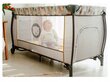 Ceļojumu gultiņa + aksesuāri, Lionel Sven Plus - 001B 65 x 125 cm pelēks cena un informācija | Zīdaiņu gultas | 220.lv
