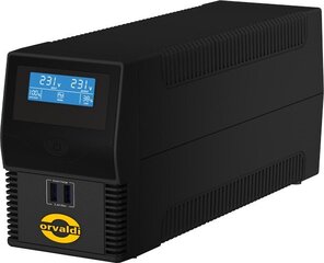 Orvaldi I650 nepārtrauktās barošanas avots (UPS) Line-Interactive 0,6 kVA 360 W cena un informācija | UPS- Nepārtrauktās barošanas bloki | 220.lv