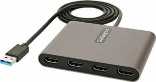 Адаптер USB 3.0 — HDMI Startech USB32HD4             Чёрный цена и информация | Адаптеры и USB разветвители | 220.lv
