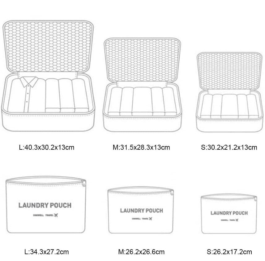 Somas koferu komplekts EX13 cena un informācija | Pakaramie un apģērbu maisi | 220.lv