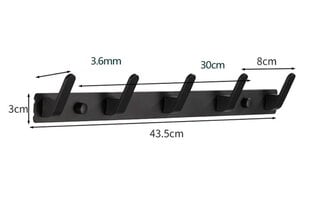 Держатель с крючками A3 цена и информация | Аксессуары для ванной комнаты | 220.lv