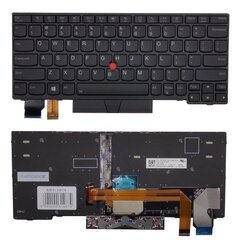 Клавиатура LENOVO Thinkpad X13, с подсветкой, с трекпоинтом, US цена и информация | Аксессуары для компонентов | 220.lv