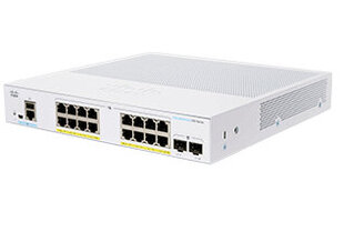 Сетевой коммутатор Cisco CBS350-16P-2G-EU Управляемый L2/L3 Gigabit Ethernet (10/100/1000), серебристый цена и информация | Коммутаторы (Switch) | 220.lv