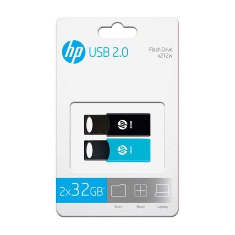 USB atmiņa HP V212 USB 2.0 64GB 2 gab. цена и информация | USB Atmiņas kartes | 220.lv