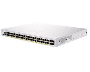 Сетевой коммутатор Cisco CBS250-48PP-4G-EU Управляемый L2/L3 Gigabit Ethernet (10/100/1000), серебристый цена и информация | Коммутаторы (Switch) | 220.lv