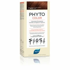 Перманентный краска PHYTO PhytoColor 7.43-rubio dorado cobrizo Без аммиака цена и информация | Краска для волос | 220.lv