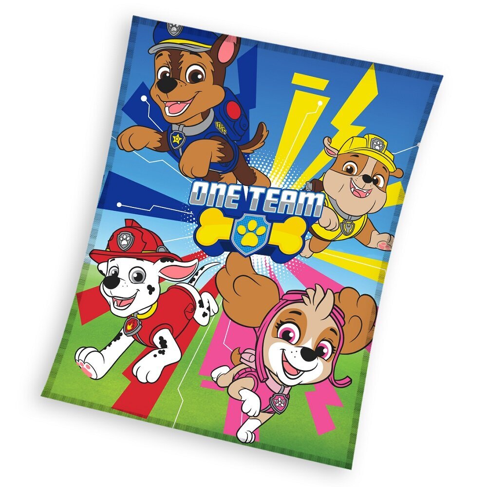 Bērnu pleds Paw Patrol, 110x140 cm cena un informācija | Gultas pārklāji, pledi | 220.lv