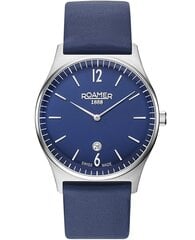 Vīriešu pulkstenis Roamer Elements Leather Blue цена и информация | Мужские часы | 220.lv