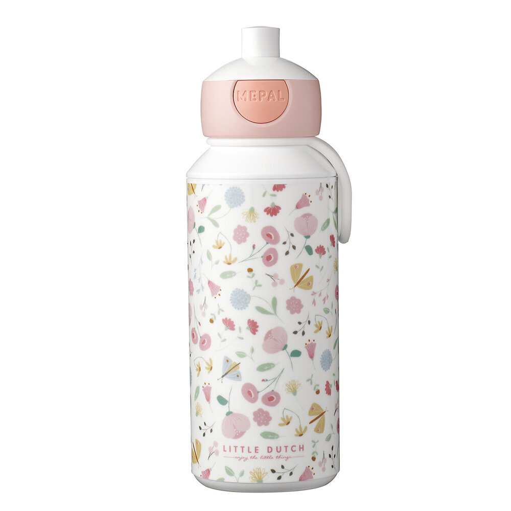 Mepal Pop-Up ūdens pudele 'Flowers & butterflies', 400 ml цена и информация | Ūdens pudeles | 220.lv