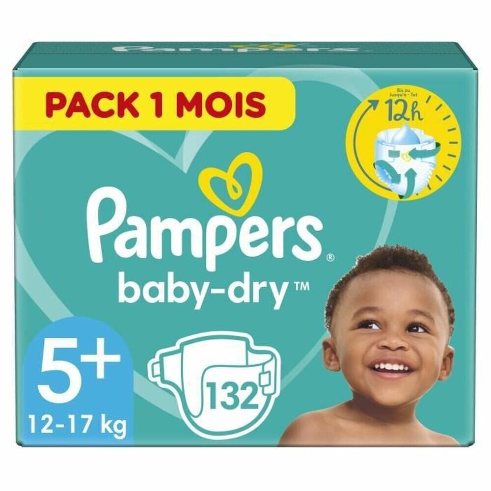 Vienreizlietojami autiņi Pampers T5 (132 uds) цена и информация | Autiņbiksītes | 220.lv