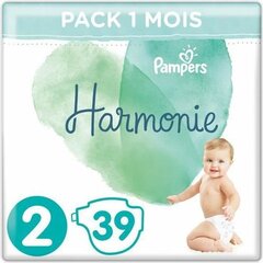 Vienreizlietojami autiņi Pampers Harmony 2 Izmērs0 (39 uds) cena un informācija | Autiņbiksītes | 220.lv