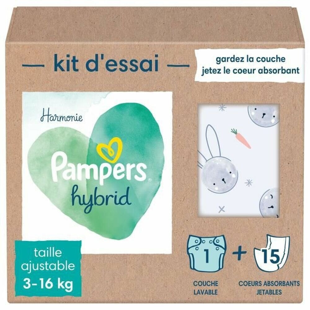 Autiņi Pampers Hybrid Washable Mazgājams 25 gb. цена и информация | Autiņbiksītes | 220.lv