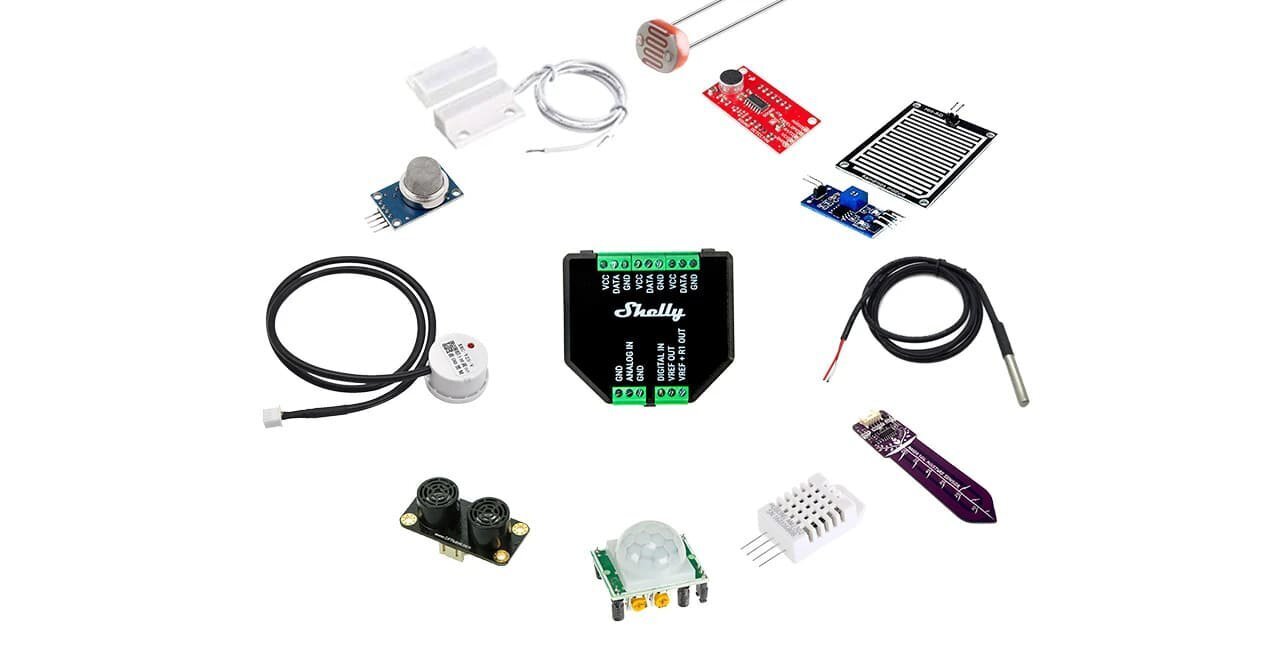 Temperatūras un mitruma sensoru pagarinājums (Shelly Plus releju sērijai) Shelly Plus Add-On cena un informācija | Sensori | 220.lv