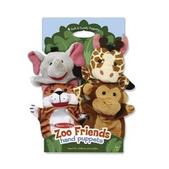 Plīša leļļu teātra dzīvnieki Zoo Friends cena un informācija | Rotaļlietas meitenēm | 220.lv