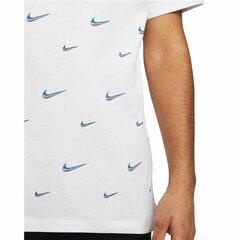 Vīriešu Krekls ar Īsām Piedurknēm Nike Swoosh Ball AOP Balts цена и информация | Мужские футболки | 220.lv