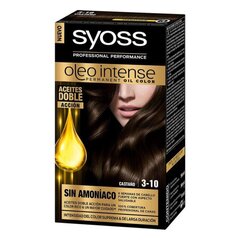 Постоянная краска Olio Intense Syoss Nº 3,10 Каштановый цена и информация | Краска для волос | 220.lv