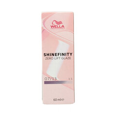 Permanents Krāsojošs Krēms Wella Shinefinity Nº 07/13 (60 ml) cena un informācija | Matu krāsas | 220.lv