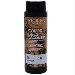 Permanents Krāsojošs Krēms Redken Color Gel Lacquers 5N-walnut (3 x 60 ml) cena un informācija | Matu krāsas | 220.lv