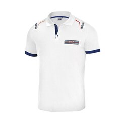 Vīriešu Polo krekls ar Īsām Piedurknēm Sparco Martini Racing, Balts cena un informācija | Vīriešu T-krekli | 220.lv