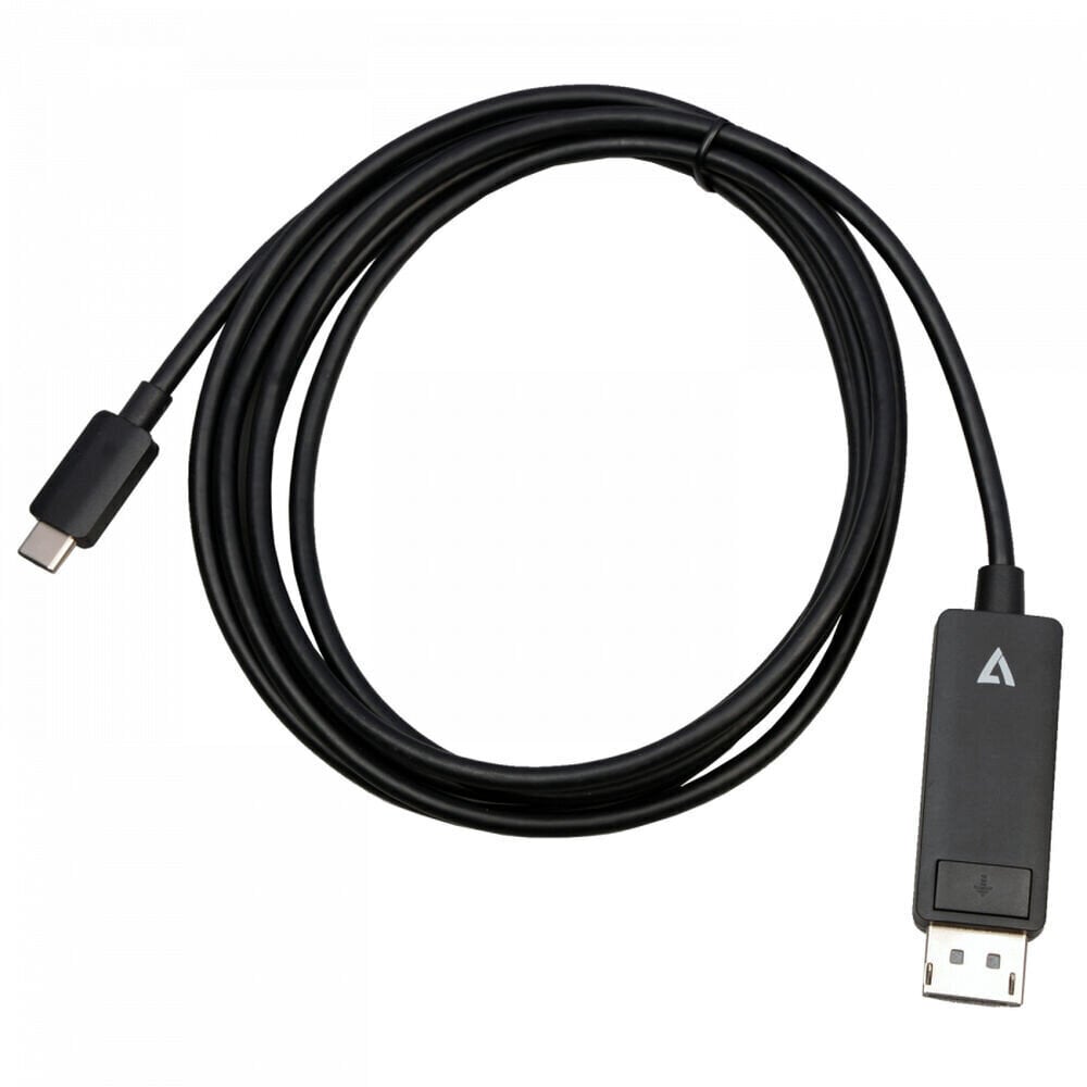 Adapteris V7 V7USBCDP14-2M  (2 m) 8K Ultra HD cena un informācija | Adapteri un USB centrmezgli | 220.lv