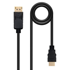 Адаптер для DisplayPort на HDMI NANOCABLE 10.15.4301 1 m цена и информация | Адаптеры и USB разветвители | 220.lv