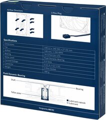 Arctic ACFAN00216A цена и информация | Компьютерные вентиляторы | 220.lv